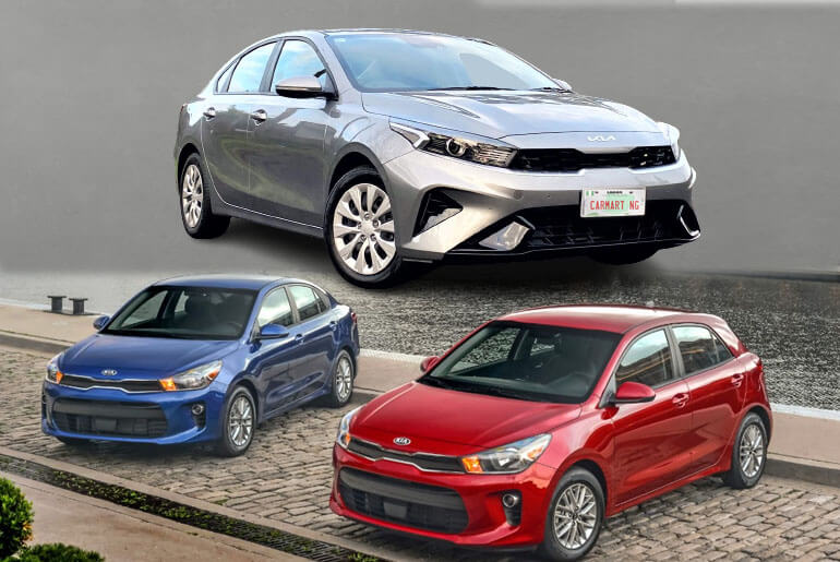 Kia Rio, Cerato, and Optima 