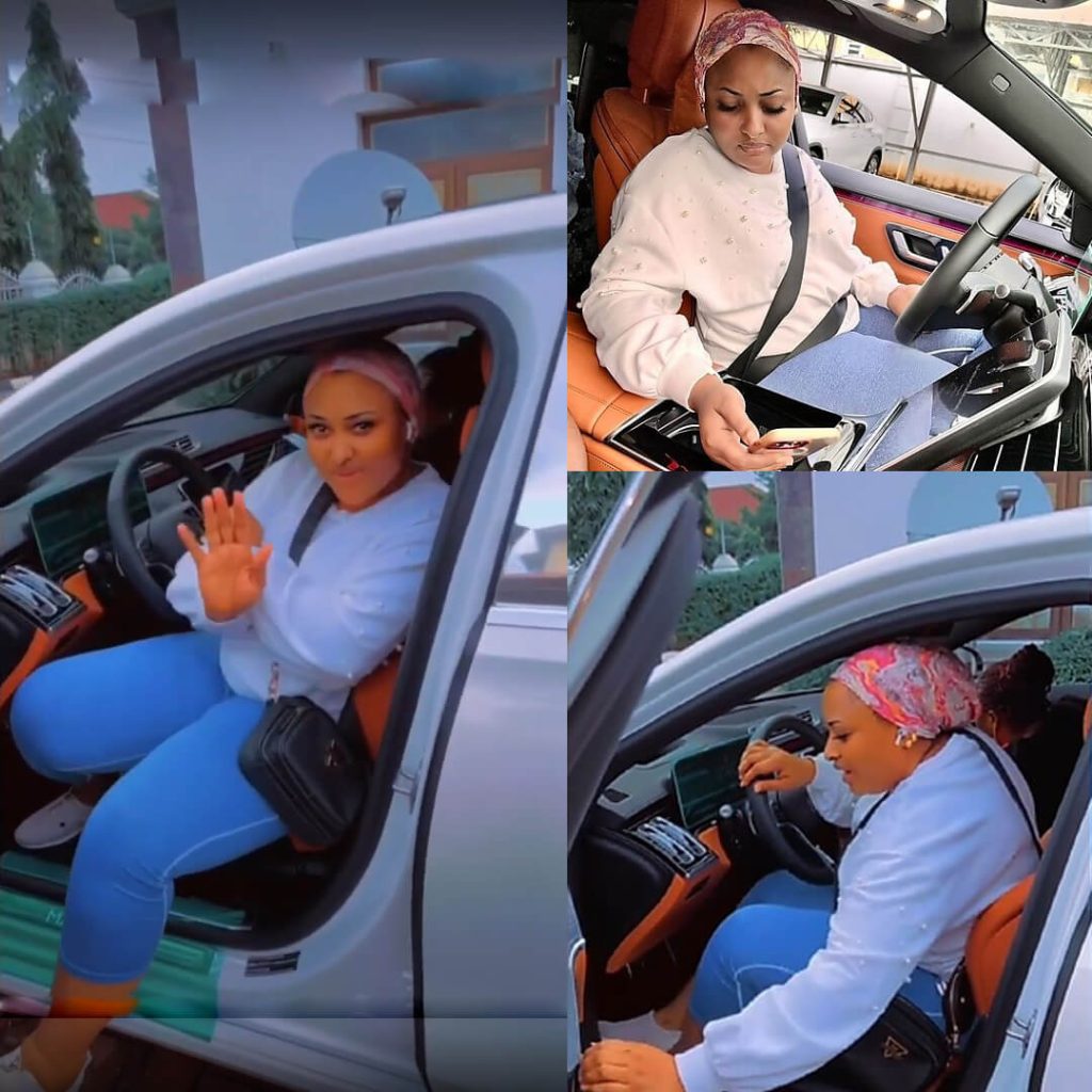 Kogi First Lady, Rashida Bello, Driving Herself To A Gym In A N200 Million Mercedes-Maybach S-Class