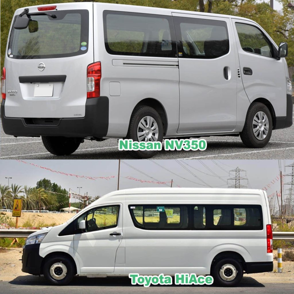 Nissan NV350 vs Toyota HiAce