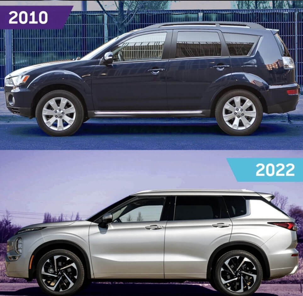 2022 vs 2010 Mitsubishi Outlander