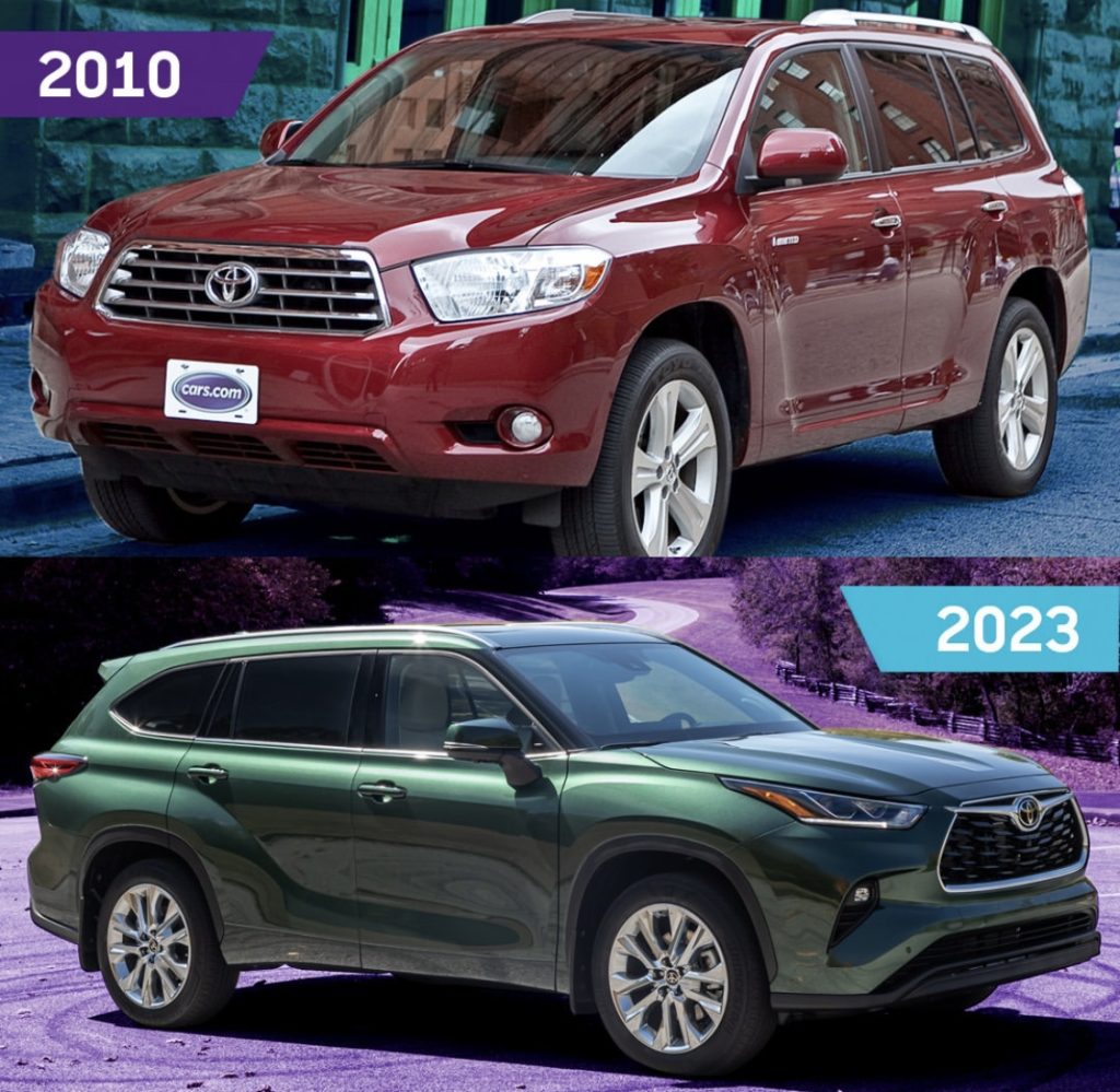 2023 Toyota Highlander Vs. 2010 Toyota Highlander