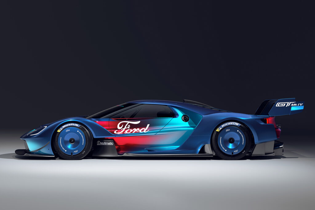 Ford GT limited-edition supercar side view