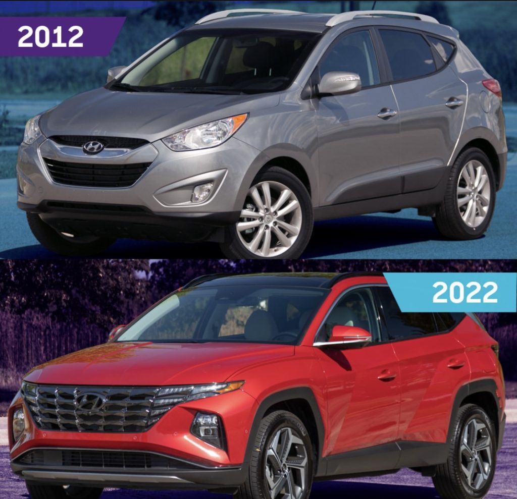 2022 Hyundai Tucson Vs. 2012 Hyundai Tucson