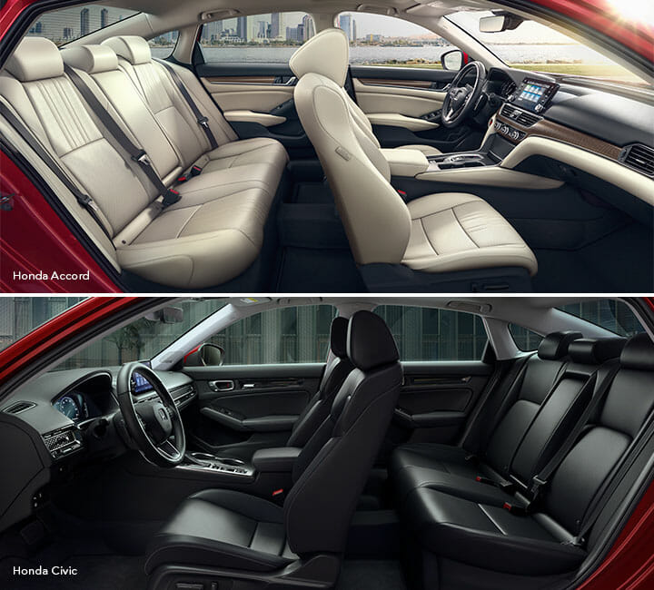 honda civic vs honda accord interior