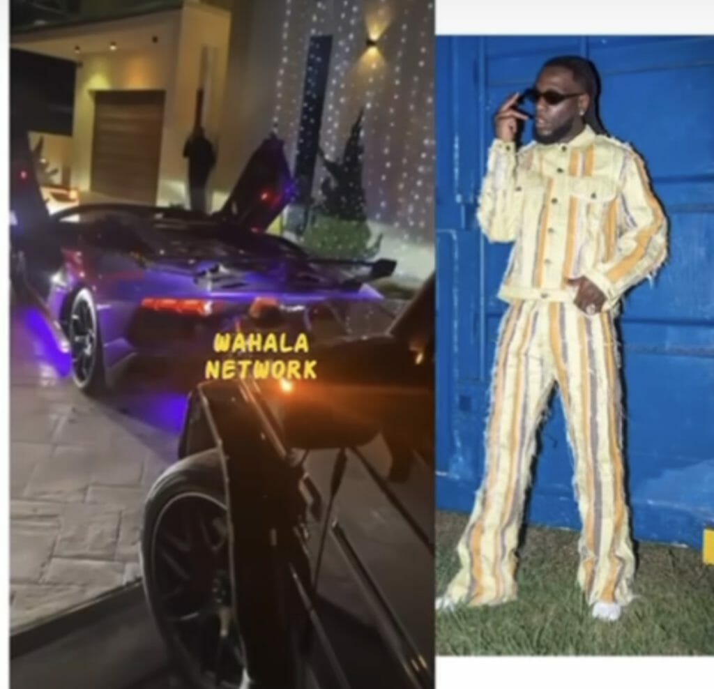 Rare Video Showing Burna Boy's Exotic Garage