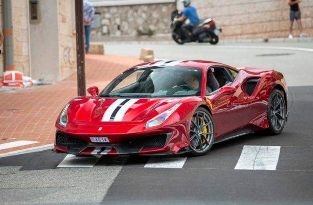 Kylian Mbappé Ferrari 488 Pista