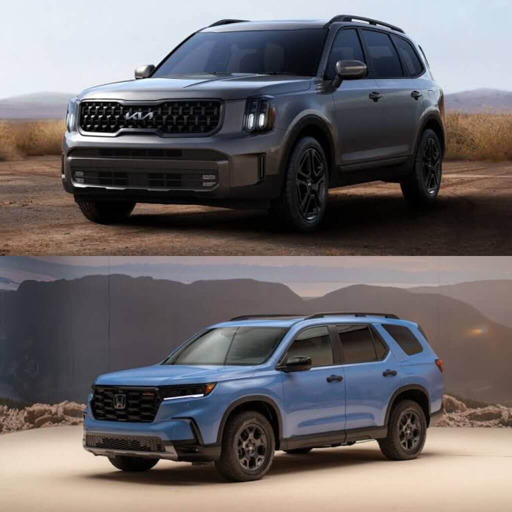 2023 Kia Telluride & 2023 Honda Pilot