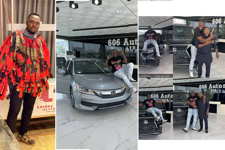 Content Creator Egungun splashes millions as he buys two cars once