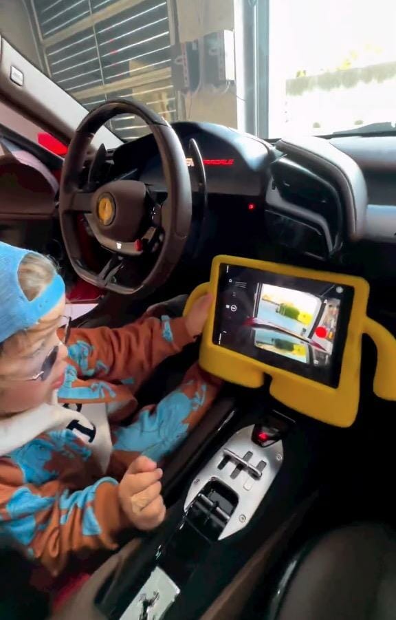 Zayn Sofuoglu driving Ferrari SF 90 Stradale