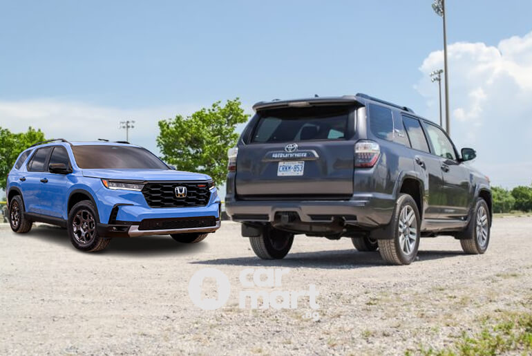 2023 honda pilot vs toyota 4runner