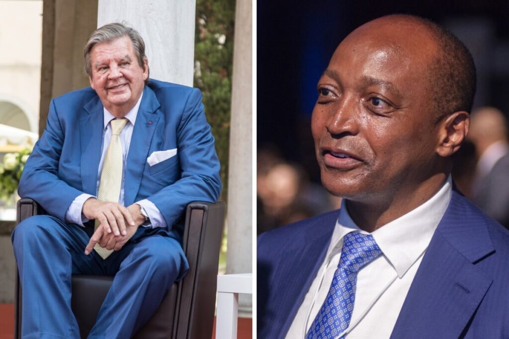 Johann Rupert and Patrice Motsepe