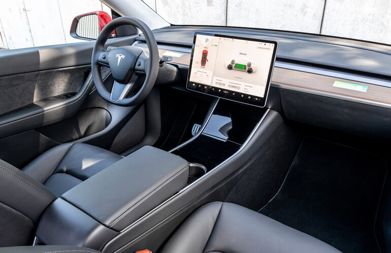 tesla model y interior