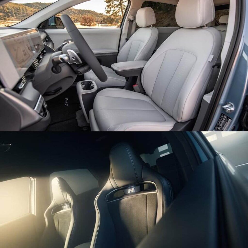 IONIQ 5 and IONIQ 5 N interior