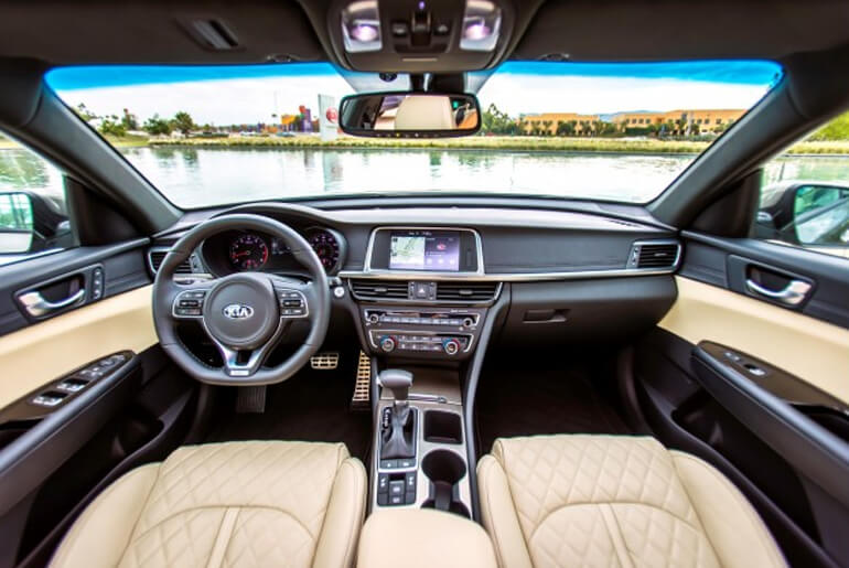 2017 kia optima hybrid interior