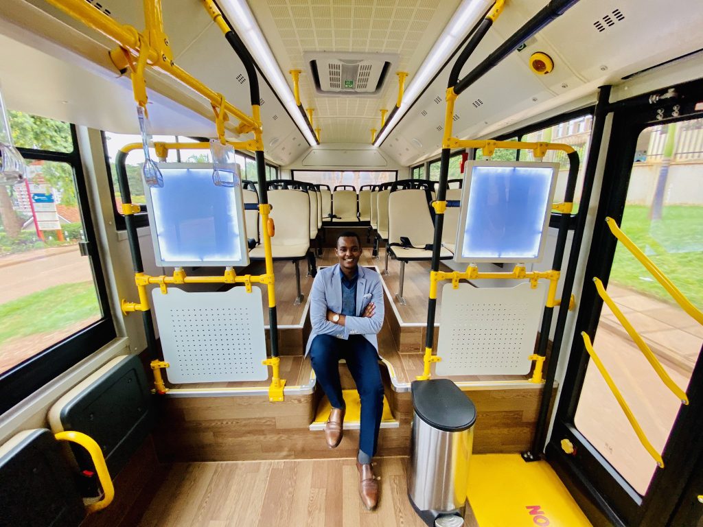 Inside electric buses called Kayoola EVS