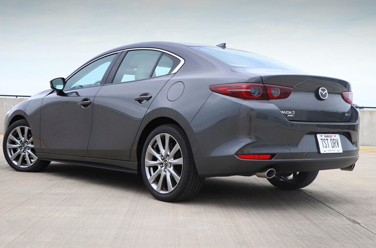 2020 Mazda3 back view