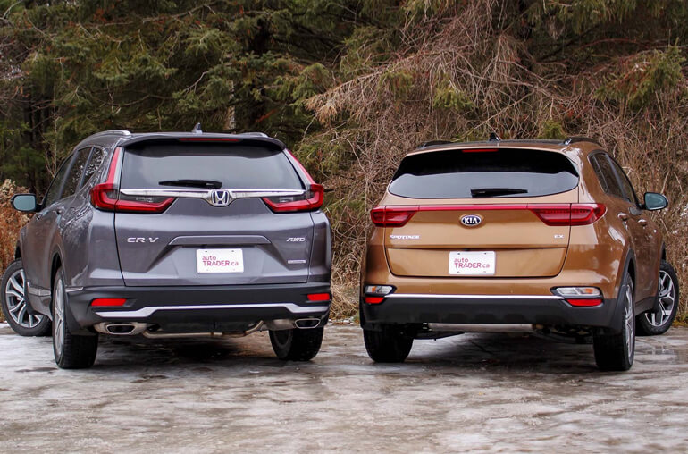 Honda Vs Kia Cars back view