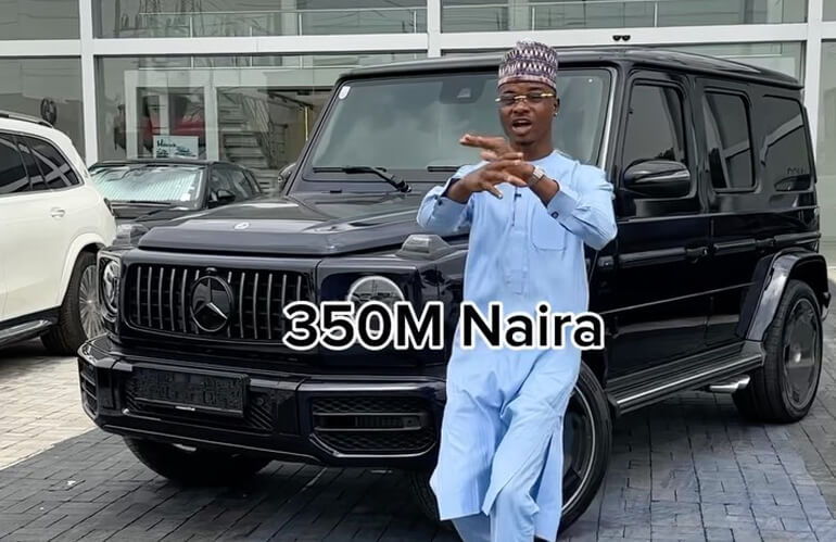 Ola of Lagos Showing Off N350 Million 2023 Mercedes Benz G-Wagon