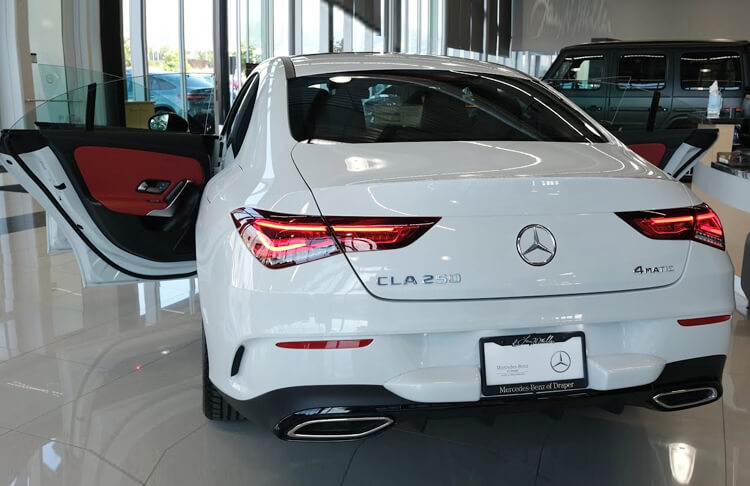 2022 Mercedes CLA250 back view