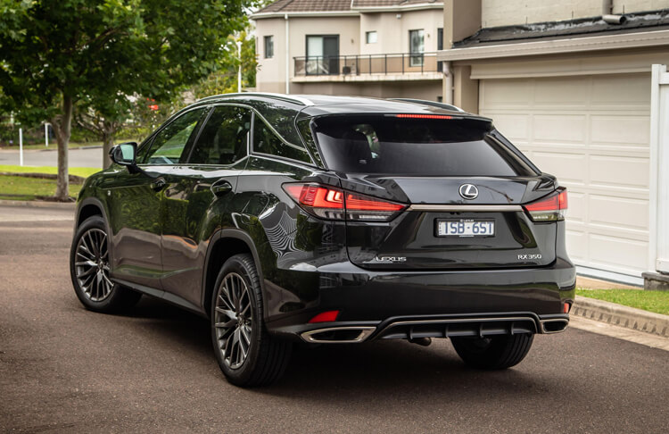 2022 lexus rx350 backview