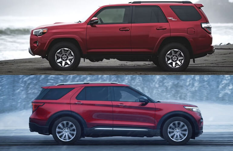 2024 Toyota 4Runner and 2024 Ford Explorer