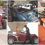 Nigerian man converts tortoise car into a luxury ride