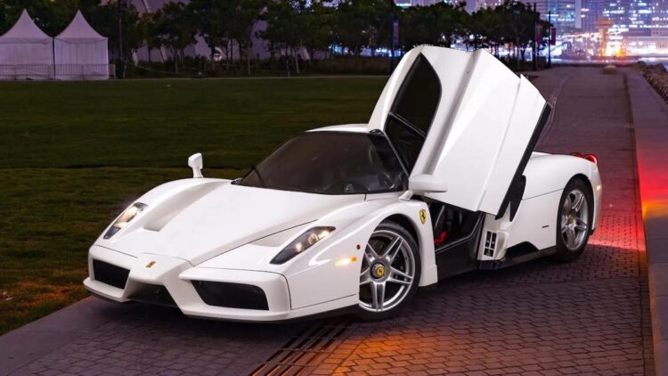 White Ferrari Enzo