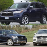 2015 Mercedes 350 ML and 2016 Toyota Highlander