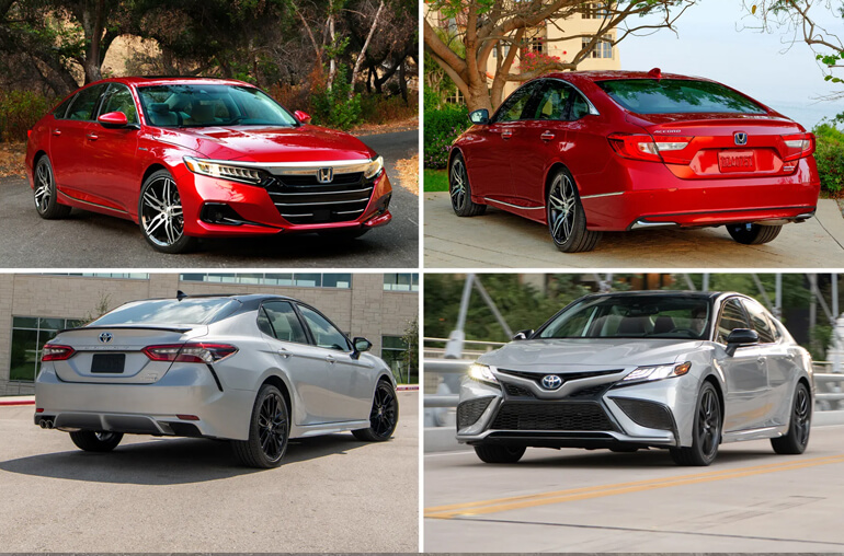 2021 Honda Accord and 2021 Toyota Camry