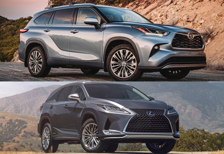 2022 Toyota Highlander Vs 2022 Lexus RX