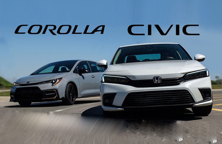 2022 toyota corolla vs 2022 honda civic