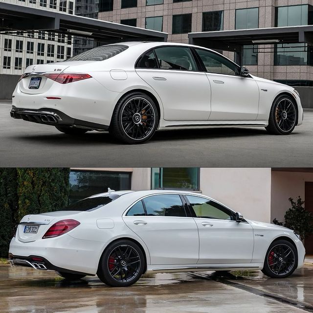 
2024-Mercedes-AMG-S63e-and-2021-S63-side-view