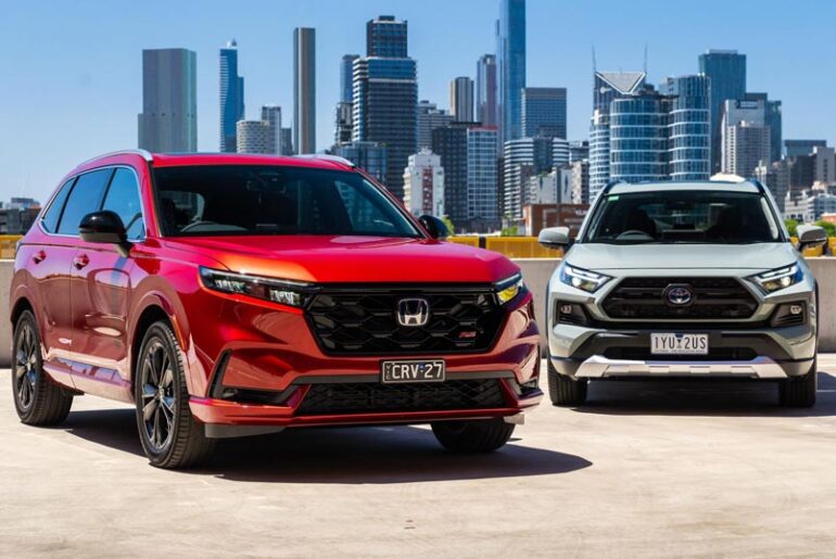 2024 honda cr-v and rav4 2024