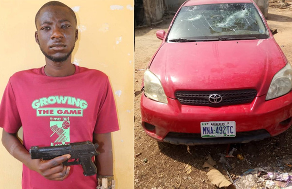 24-year-old snatches Toyota Matrix vehicle with toy gun in Niger