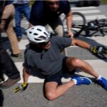 U.S President Biden Falls Off His Bike While Riding In Delaware