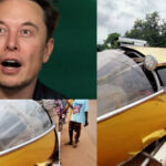 Auto Innovation: Nigerian Man Builds An “Aeroplane Car ” And Drives It To Akure