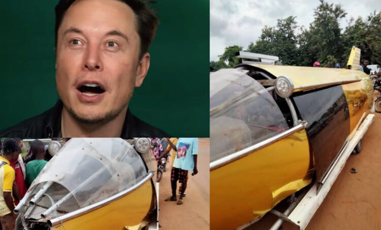 Auto Innovation: Nigerian Man Builds An “Aeroplane Car ” And Drives It To Akure