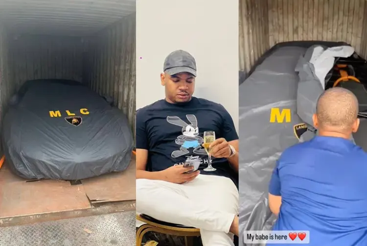 Man like chico Takes delivery of his Special Edition Lamborghini Aventador worth over ₦300m