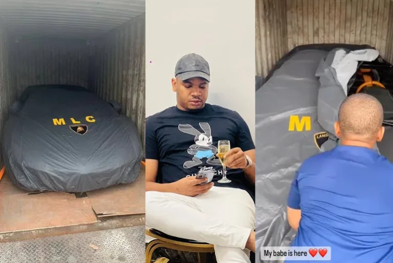 Man like chico Takes delivery of his Special Edition Lamborghini Aventador worth over ₦300m