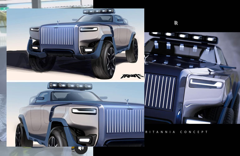 Check out Rolls-Royce Electric Pick-Up Truck & What It Would Look Like When Launched