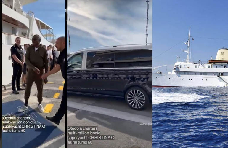 Billionaire Femi Otedola splashes over ₦801 million on a superyacht to mark his 60th birthday