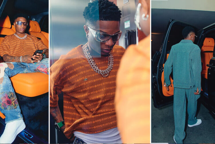 Wizkid Lands Lagos in Style, Finally Shares Photos of his New 2022 Rolls Royce Cullinan worth N600m