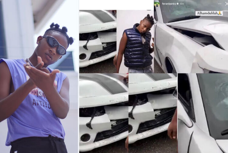 Afro-Pop Artist, FeranBanks’ One-Month-Old Chevrolet Involved in a Ghastly Accident By Mechanic