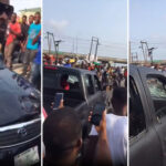 Angry Man Smashes Windscreen of a Truck Driver in Lagos, Truck Driver Retaliates Aggressively