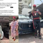 Angry Nigerians drag Sen Dino Melaye for showing off his 3 Rolls Royce’s worth over N1Billion