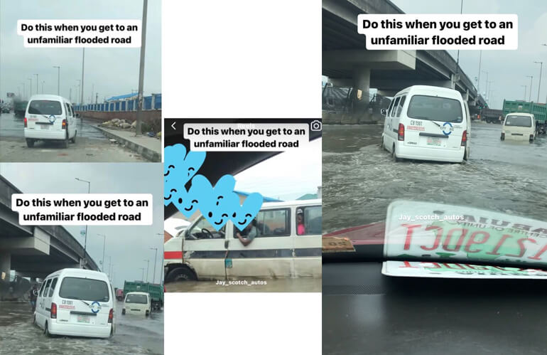 Auto Dealer Explains Best Way to Avoid Getting Stuck in Lagos Flood