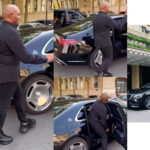 Billionaire UBA Boss, Tony Elumelu, Seen Strolling Into His Mercedes Maybach S-Class Worth Over N250 Million in United Kingdom