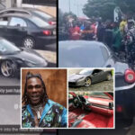 Burna Boy Survives A ‘Bad Accident’ in Lagos – Crashes His Ferrari