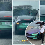 "My Cars is trending" owner of Tesla Car with FUEL LOL plate number speaks