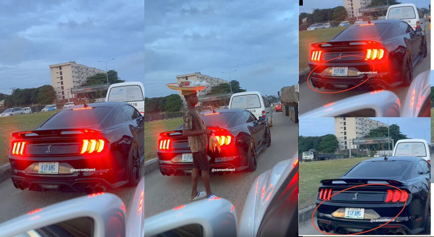 Car Owner Comes Under Attack After Shading Mercedes AMG With His Shelby Mustang Plate Number